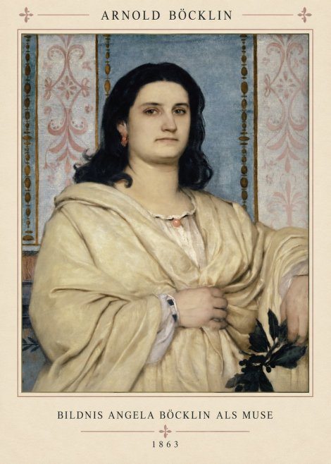 Arnold Böcklin Bildnis Angela Böcklin Als Muse No4 - Affiche