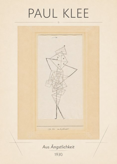 Paul Klee Aus Ängstlichkeit No1 - Affiche