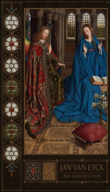 Jan van Eyck The Annunciation I No2 - Affiche
