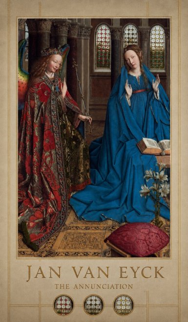 Jan van Eyck The Annunciation I No4 - Affiche