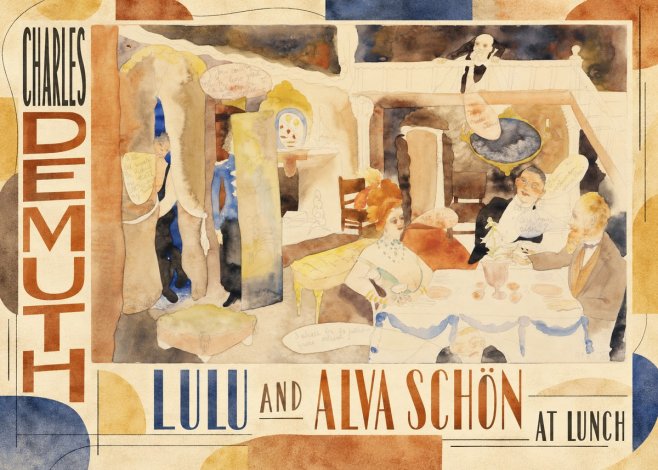 Charles Demuth Lulu and Alva Schön at Lunch No5 - Affiche