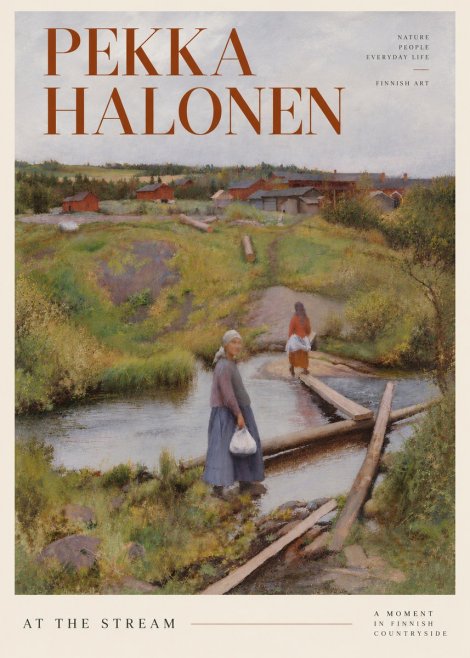 Pekka Halonen At the Stream No4 - Affiche