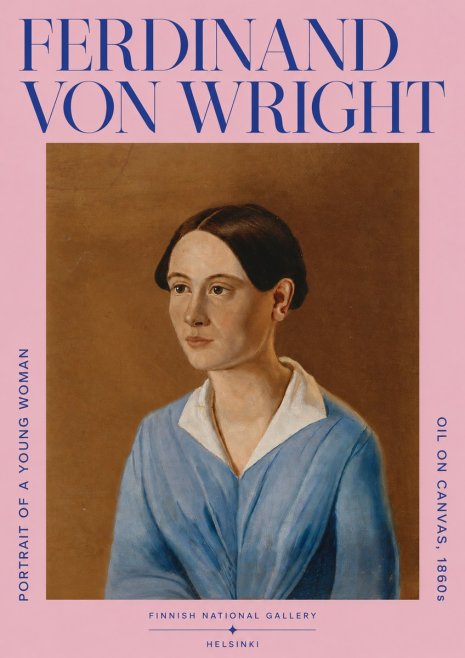 Ferdinand von Wright Portrait of a Young Woman No4 - Affiche