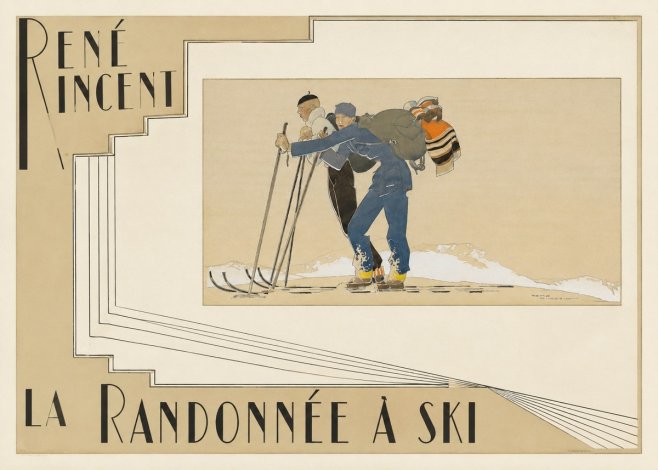 René Vincent La Randonnée À Ski No6 - Affiche