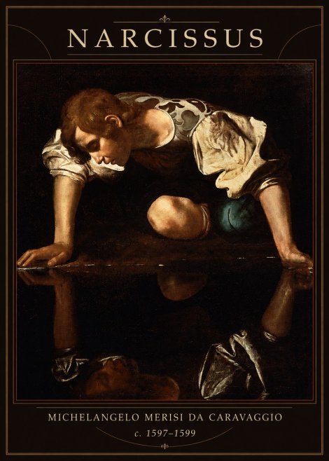 Michelangelo Merisi da Caravaggio Narcissus I No1 - Affiche