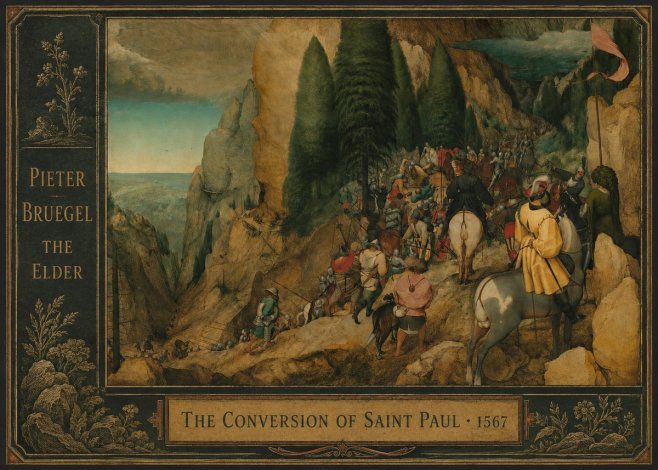 Pieter Bruegel The Conversion of Saint Paul I No2 - Affiche