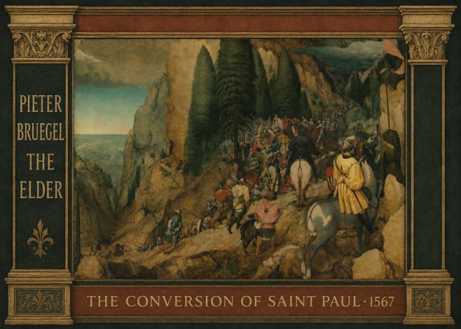 Pieter Bruegel The Conversion of Saint Paul I No4 - Affiche