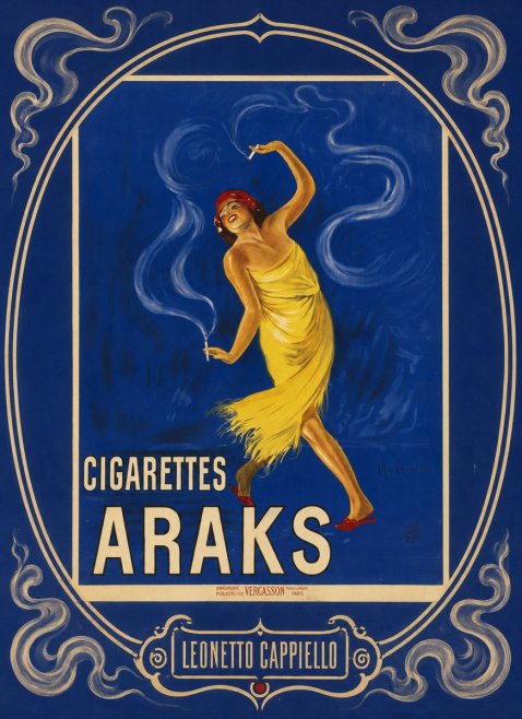 Leonetto Cappiello Cigarettes Araks No4 - Affiche