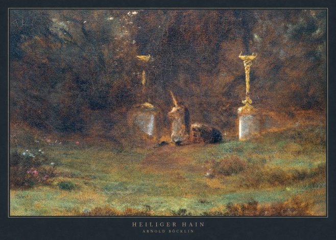 Arnold Böcklin Heiliger Hain No2 - Affiche