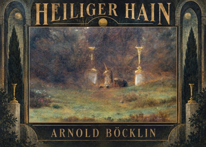 Arnold Böcklin Heiliger Hain No5 - Affiche