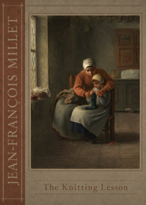 Jean-François Millet The Knitting Lesson II No2 - Affiche