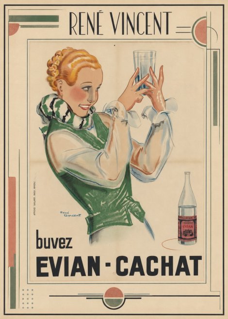 René Vincent Evian - Cachat No1 - Affiche