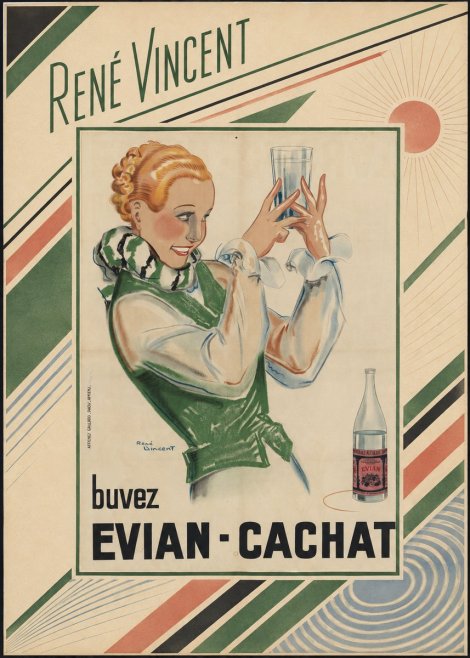 René Vincent Evian - Cachat No5 - Affiche