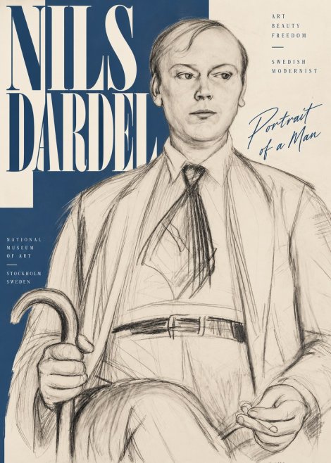 Nils Dardel Portrait of a Man No2 - Affiche