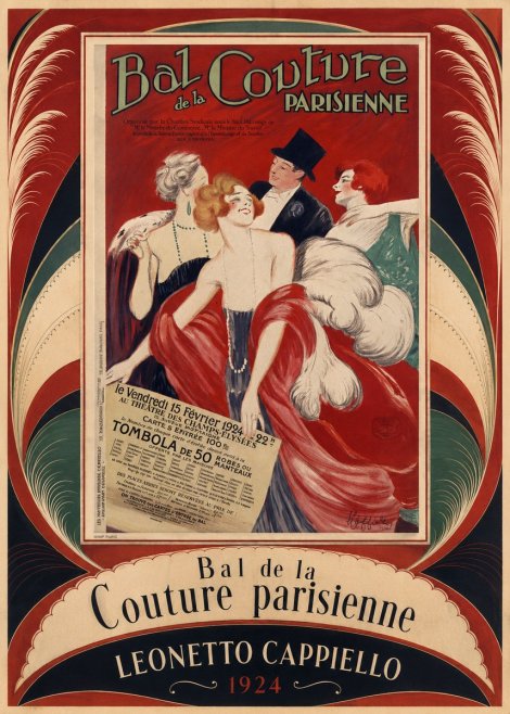 Leonetto Cappiello Bal De La Couture Parisienne No3 - Affiche