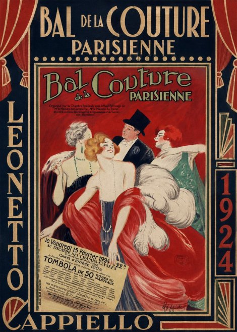 Leonetto Cappiello Bal De La Couture Parisienne No4 - Affiche