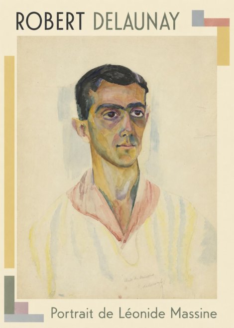 Robert Delaunay Portrait De Léonide Massine No1 - Affiche