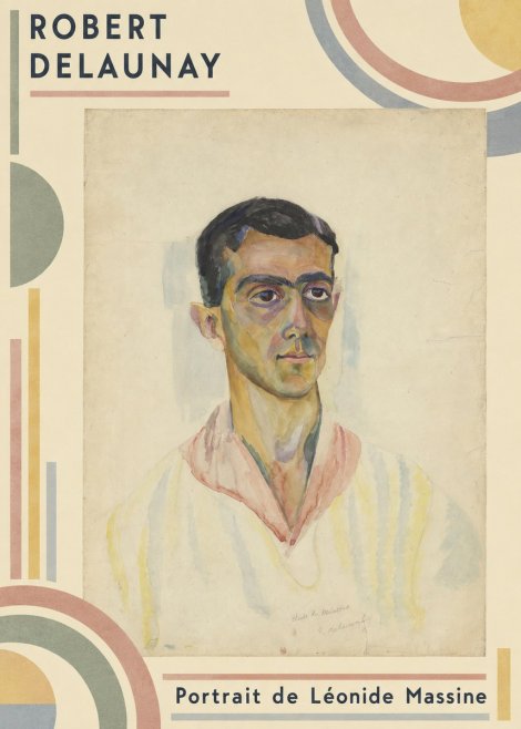 Robert Delaunay Portrait De Léonide Massine No2 - Affiche