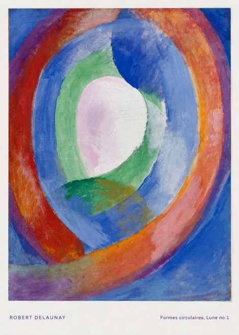 Robert Delaunay Formes Circulaires, Lune No 1 No5 - Affiche