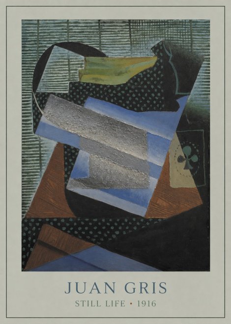 Juan Gris Still Life II No3 - Affiche