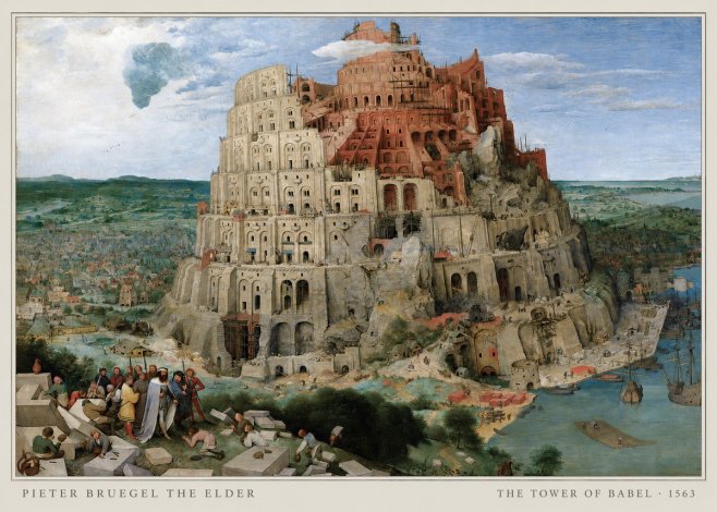 Pieter Bruegel The Tower of Babel IX No5 - Affiche