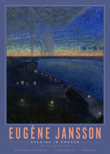 Eugène Jansson Evening in Smögen No4 - Affiche