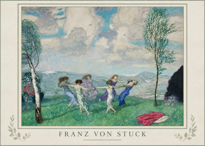 Franz von Stuck Spring Dance No1 - Affiche