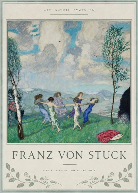 Franz von Stuck Spring Dance No4 - Affiche