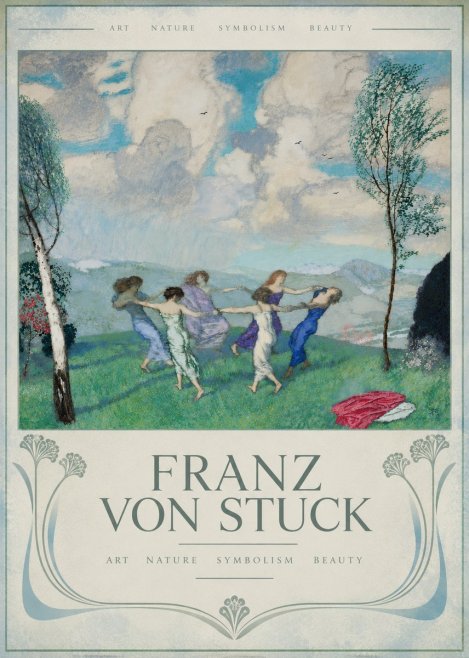 Franz von Stuck Spring Dance No6 - Affiche
