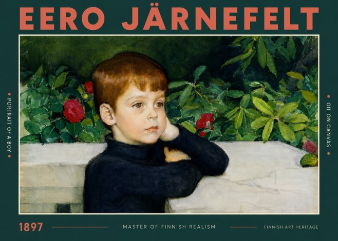 Eero Järnefelt Portrait of a Boy No2 - Affiche