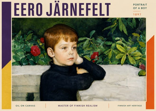 Eero Järnefelt Portrait of a Boy No3 - Affiche