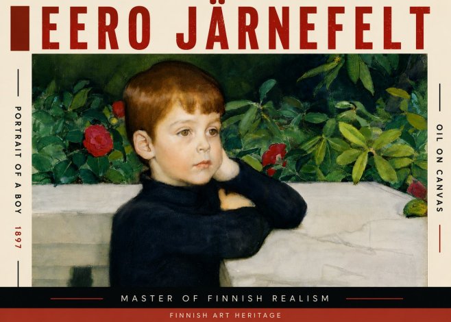 Eero Järnefelt Portrait of a Boy No5 - Affiche