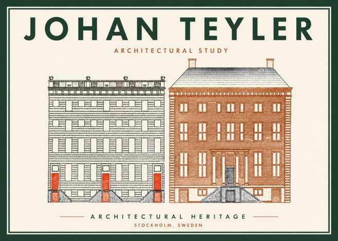 Johan Teyler Two Houses No6 - Affiche