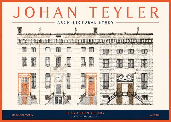 Johan Teyler Elevation Study No5 - Affiche