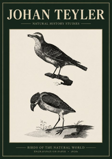 Johan Teyler Birds of the Natural World No3 - Affiche