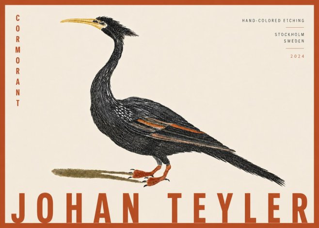 Johan Teyler Cormorant No4 - Affiche