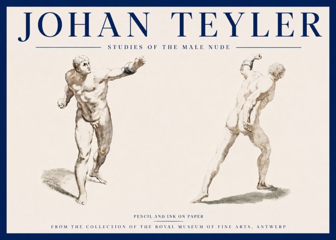 Johan Teyler Studies of the Male Nude No3 - Affiche