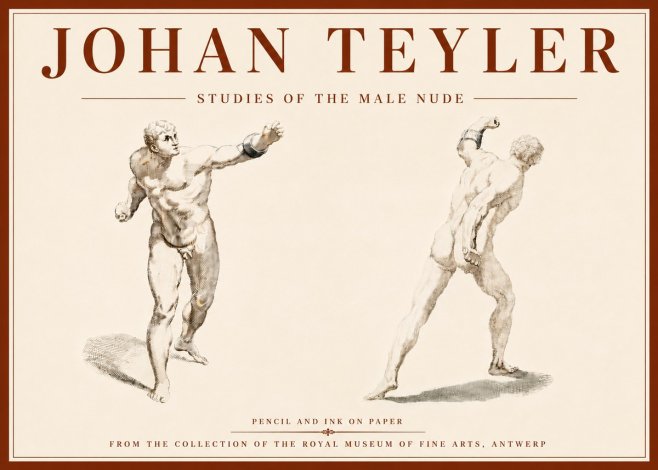 Johan Teyler Studies of the Male Nude No6 - Affiche