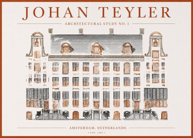 Johan Teyler Architectural Study No. 1 I No1 - Affiche