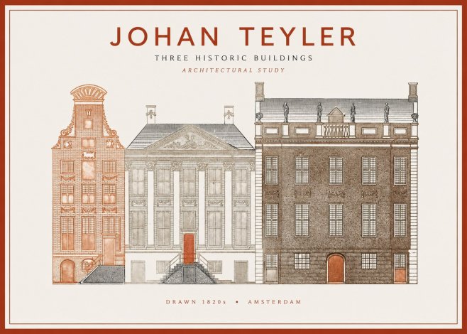 Johan Teyler Three Historic Buildings No1 - Affiche