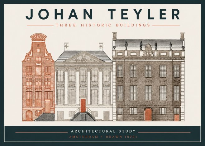 Johan Teyler Three Historic Buildings No3 - Affiche