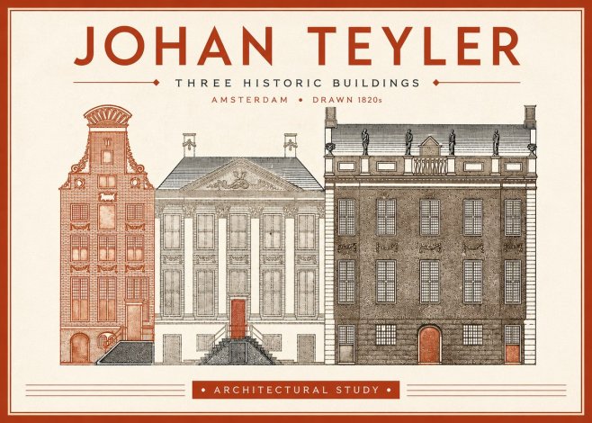 Johan Teyler Three Historic Buildings No4 - Affiche