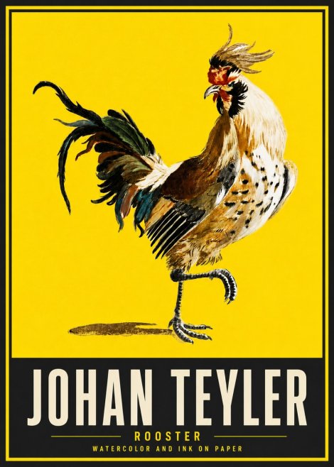 Johan Teyler Rooster No5 - Affiche