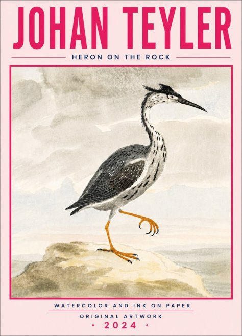 Johan Teyler Heron on the Rock No5 - Affiche