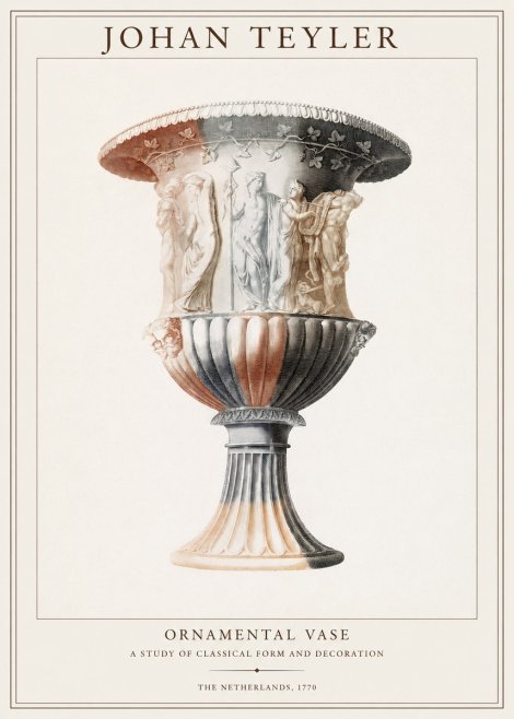 Johan Teyler Ornamental Vase I No1 - Affiche