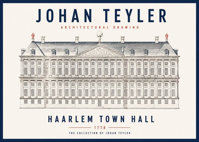 Johan Teyler Haarlem Town Hall - Elevation - 1778 No3 - Affiche