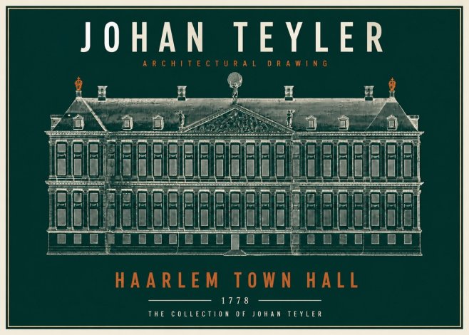 Johan Teyler Haarlem Town Hall - Elevation - 1778 No4 - Affiche