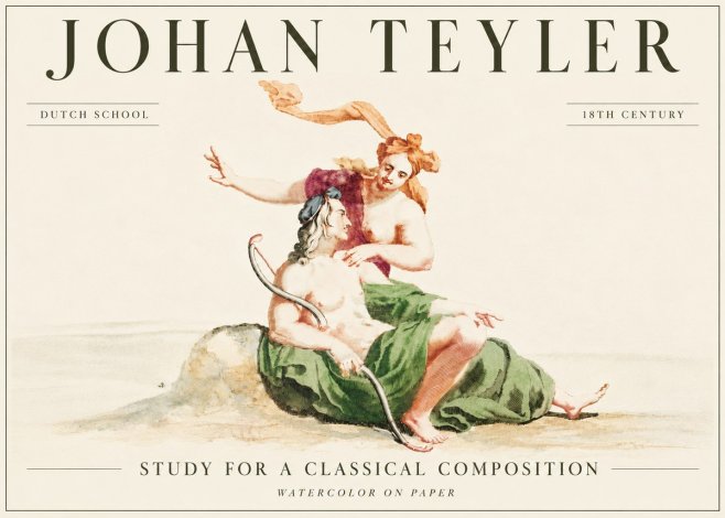 Johan Teyler Study for a Classical Composition No6 - Affiche