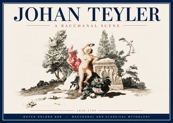Johan Teyler A Bacchanal Scene No6 - Affiche