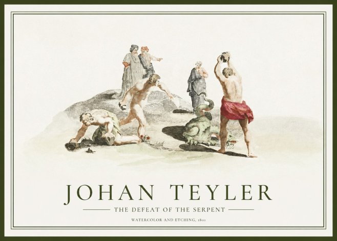 Johan Teyler Study of Ulysses and Polyphemus No2 - Affiche